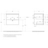 База под раковину BELBAGNO MARINO-CER-N-600-2C-SO-RNG-P