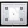 Зеркало BELBAGNO SPC-KRAFT-800-800-LED-TCH-WARM-NERO в алюминиевой раме со встроенным светильником, сенсорным выключателем и подогревом, 800x32x800